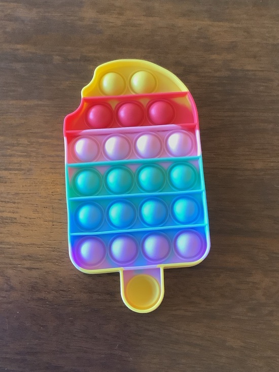 Other - Rainbow Popsicle Pop-It Sensory Fidget Toy - Multicolor